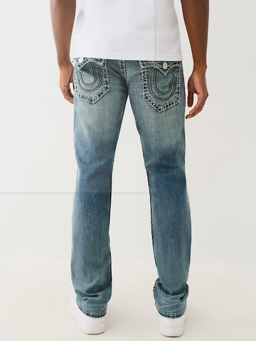 True Religion, Ricky Tri-Color Super T Straight Jeans