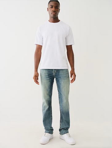 True Religion, Ricky Tri-Color Super T Straight Jeans