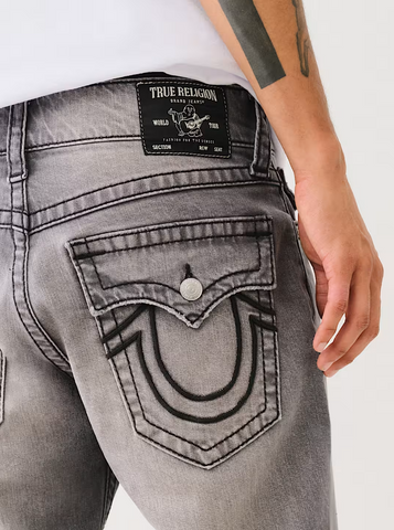 True Religion, Ricky Embossed  Horseshoe Big T Straight Jeans