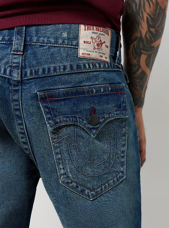 True Religion, Markdown Medium Wash Geno Slim Jeans