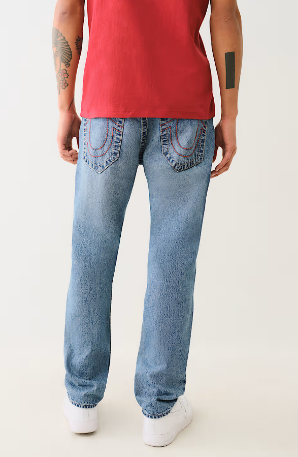 True Religion, Geno Big T Slim Street Vice Medium Wash Jeans