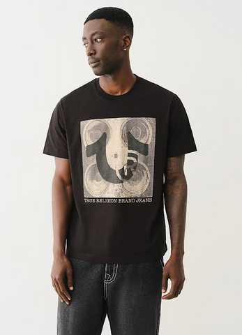 True Religion, T-Shirt With Speaker And Horseshoe