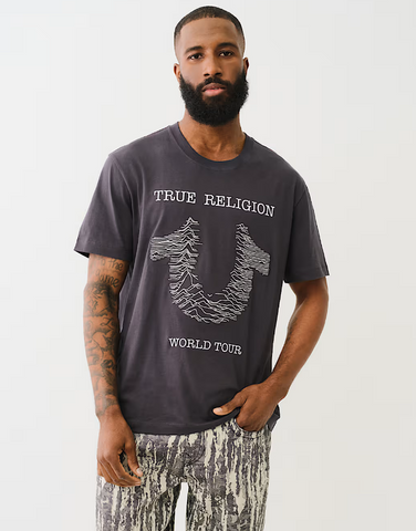 True Religion, Embroidered Radio Wave Horseshoe Tee