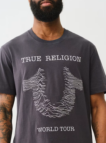 True Religion, Embroidered Radio Wave Horseshoe Tee