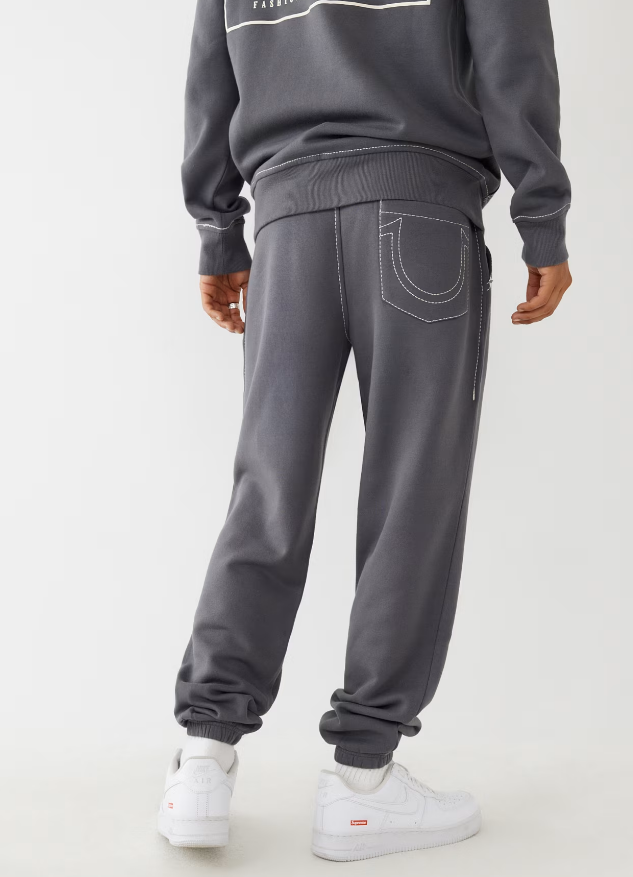 True Religion , Big T Logo Grey Jogger