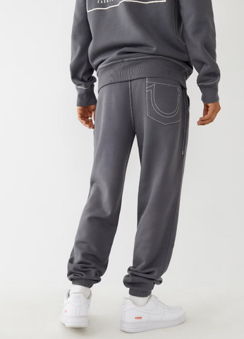 True Religion , Big T Logo Grey Jogger