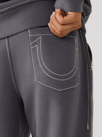 True Religion , Big T Logo Grey Jogger