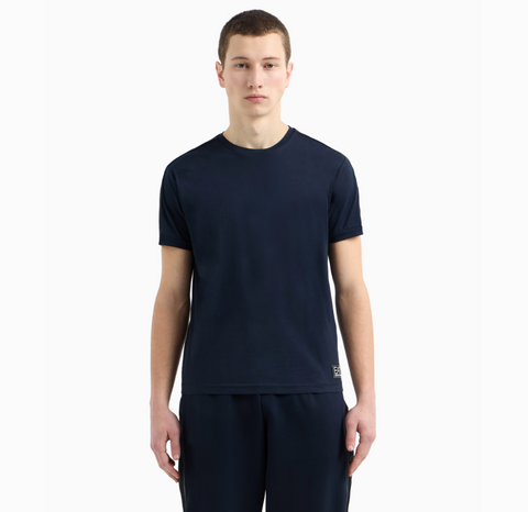 Emporio Armani, Logo Series cotton-jersey Navy T-Shirt