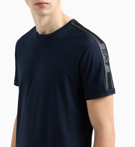 Emporio Armani, Logo Series cotton-jersey Navy T-Shirt