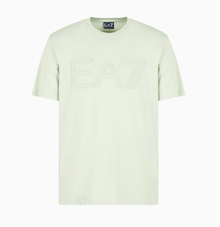 Emporio Armani, Logo Series short-sleeved organic cotton jersey  Mint Green T-shirt