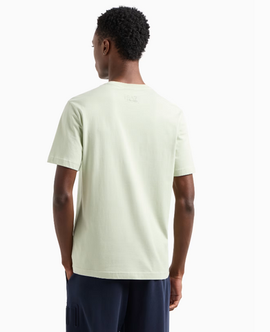 Emporio Armani, Logo Series short-sleeved organic cotton jersey  Mint Green T-shirt