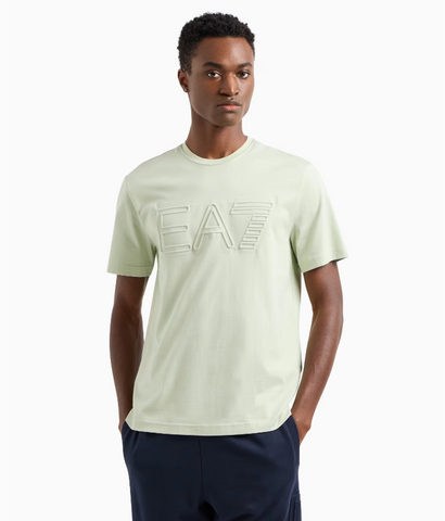 Emporio Armani, Logo Series short-sleeved organic cotton jersey  Mint Green T-shirt