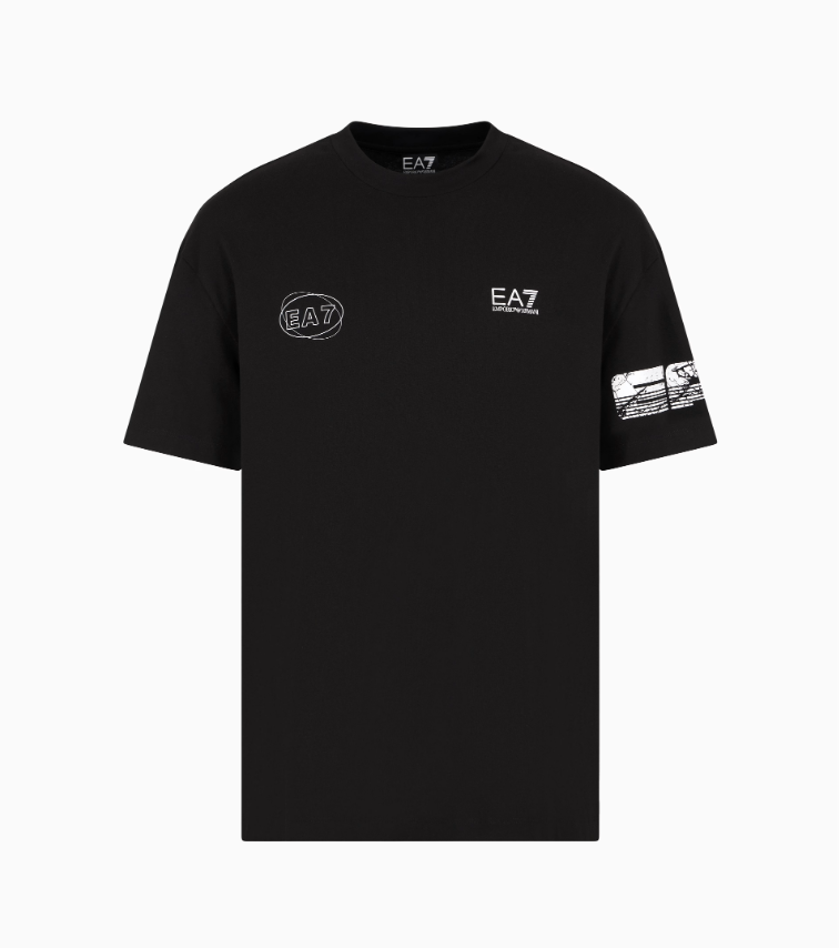 Emporio Armani, Graphic Series cotton-jersey crew-neck T-shirt