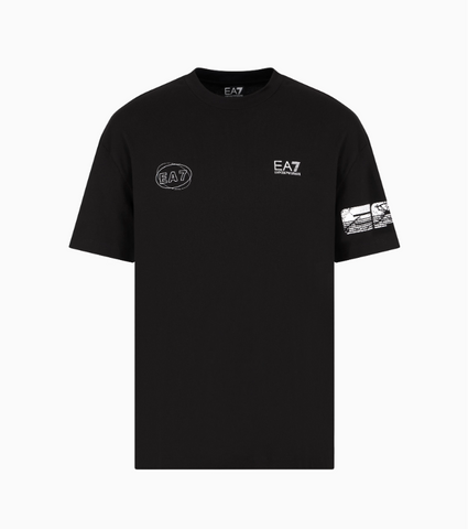 Emporio Armani, Graphic Series cotton-jersey crew-neck T-shirt