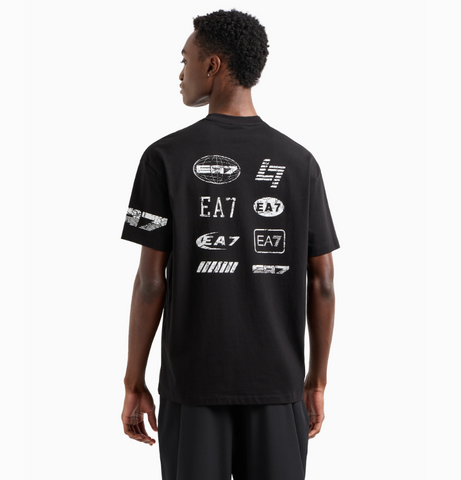 Emporio Armani, Graphic Series cotton-jersey crew-neck T-shirt
