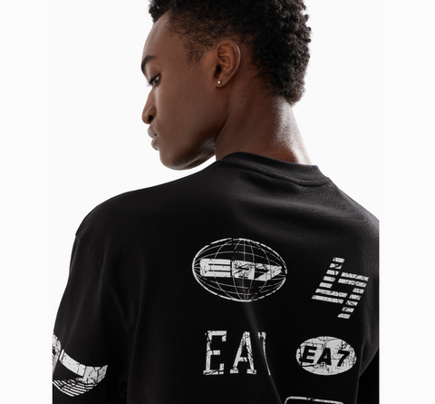 Emporio Armani, Graphic Series cotton-jersey crew-neck T-shirt