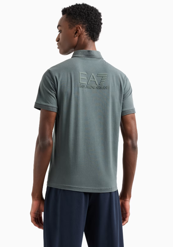Emporio Armani, Visibility Stretch Cotton-Jersey Polo Shirt