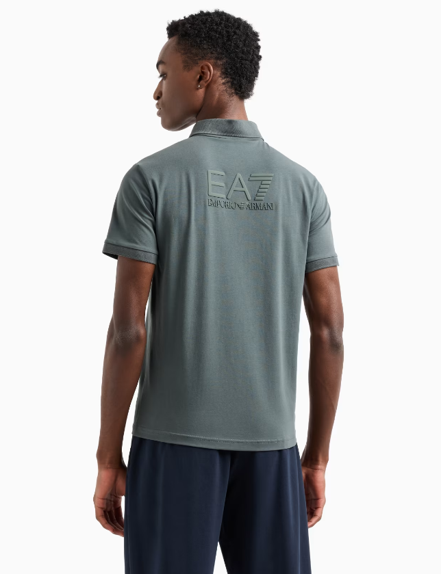 Emporio Armani, Visibility Stretch Cotton-Jersey Polo Shirt