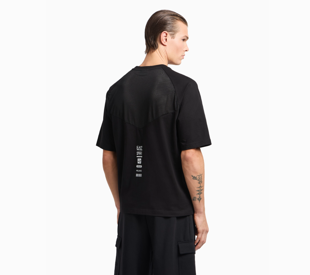 Emporio Armani, Cotton jersey Black T-shirt
