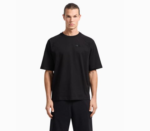 Emporio Armani, Cotton jersey Black T-shirt