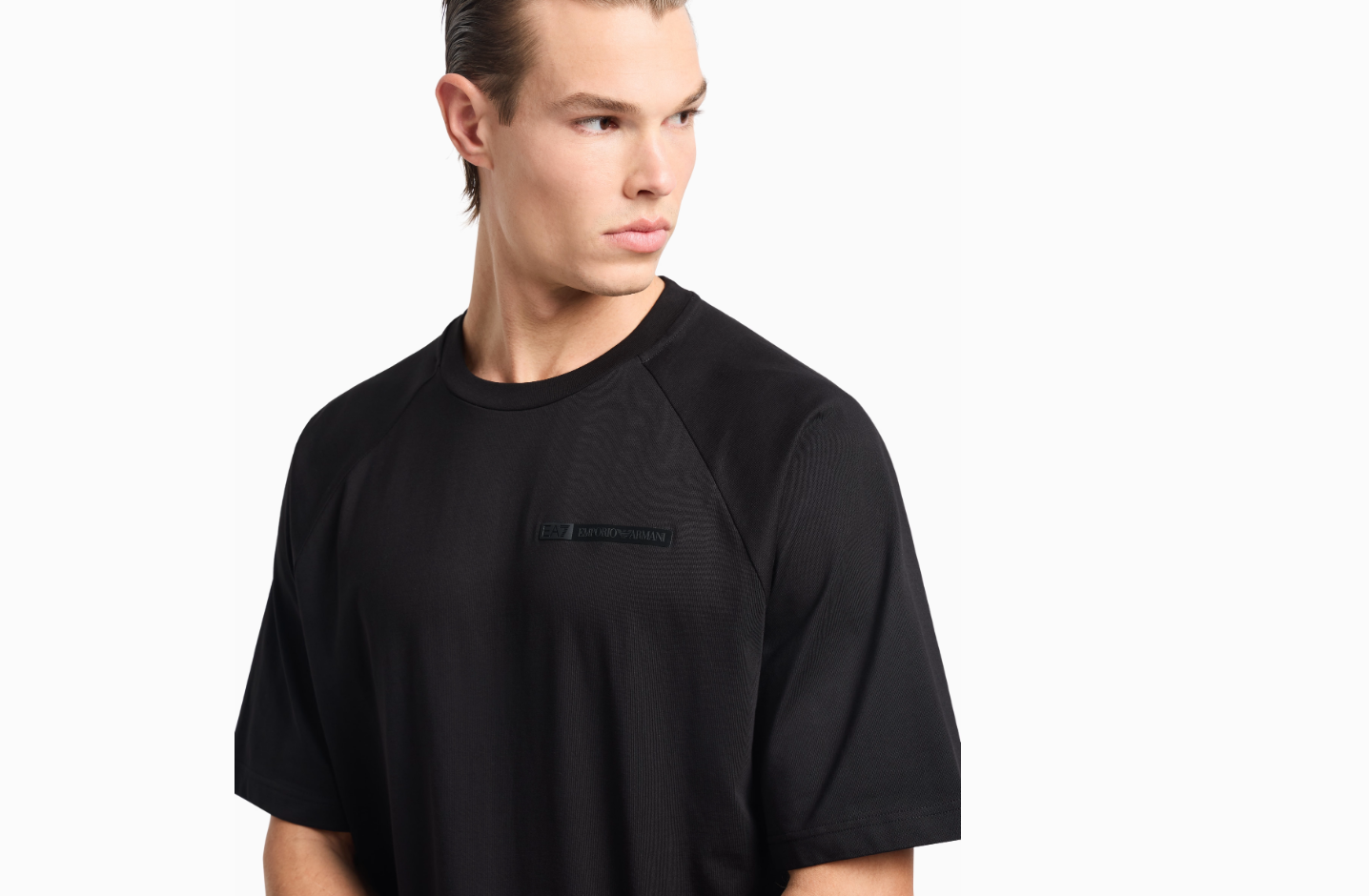 Emporio Armani, Cotton jersey Black T-shirt