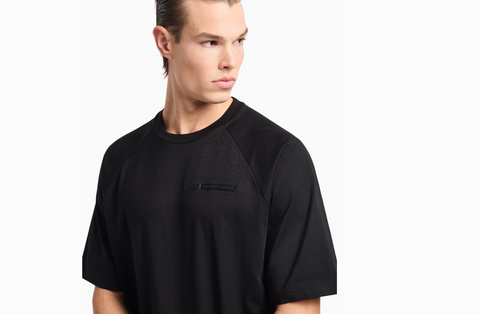 Emporio Armani, Cotton jersey Black T-shirt