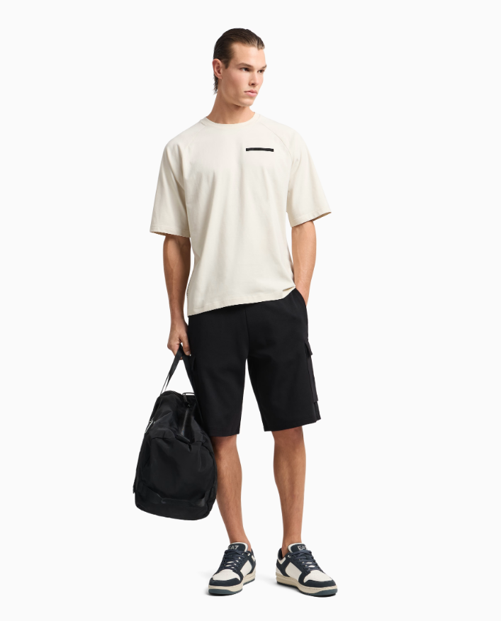 Emporio Armani, Cotton jersey Beige T-shirt
