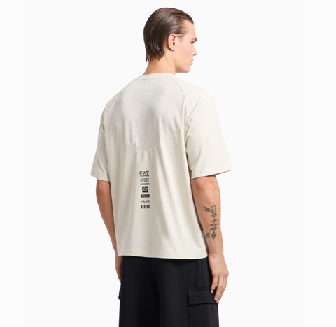 Emporio Armani, Cotton jersey Beige T-shirt