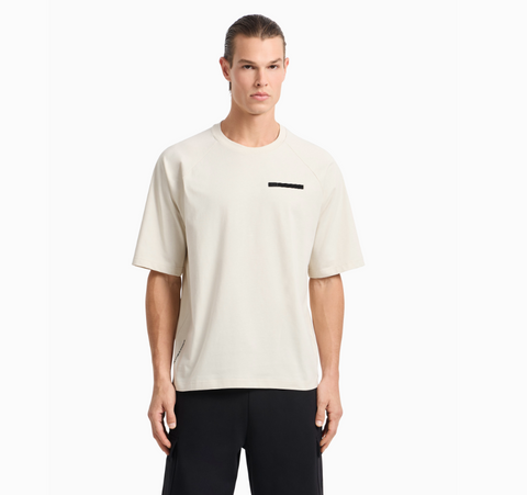 Emporio Armani, Cotton jersey Beige T-shirt