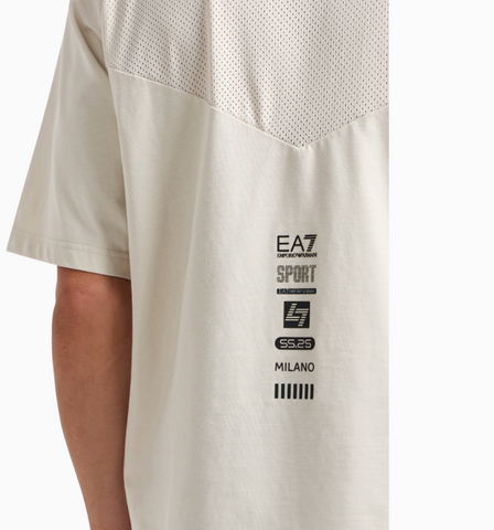 Emporio Armani, Cotton jersey Beige T-shirt