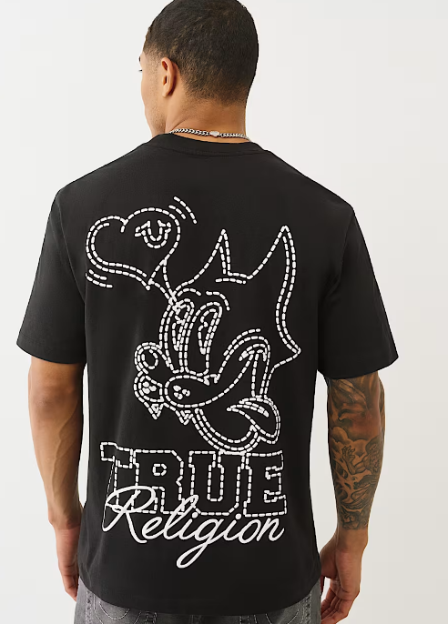 True Religion, Puff Print Cat Tee