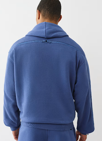 True Religion, Zip-Up Sleeve Hoodie