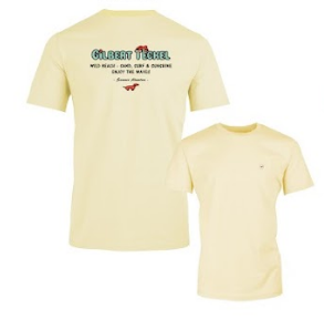 Gilbert Teckel, Yellow T-Shirt With Back Design