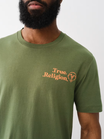 True Religion, Have  A Nice Day Puff Print Tee