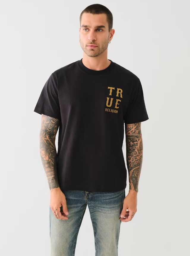 True Religion,Western Flocked Tee
