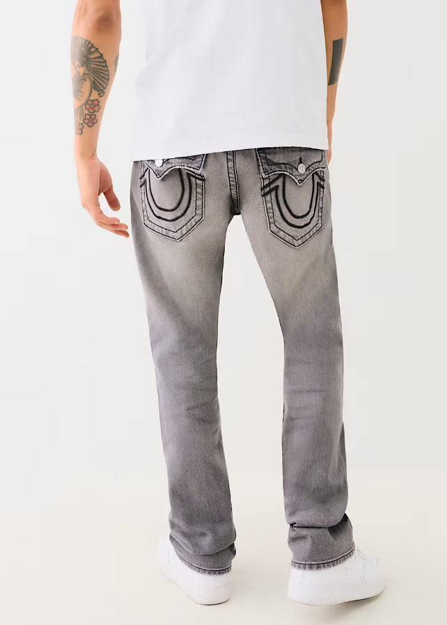 True Religion, Ricky Embossed  Horseshoe Big T Straight Jeans