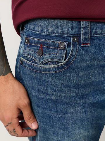 True Religion, Markdown Medium Wash Geno Slim Jeans