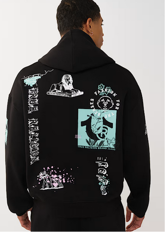 True Religion, Graphic Logo Boxy Hoodie