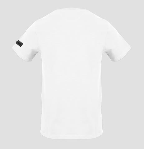 Plein Sport, White T-Shirt With Black Emblem