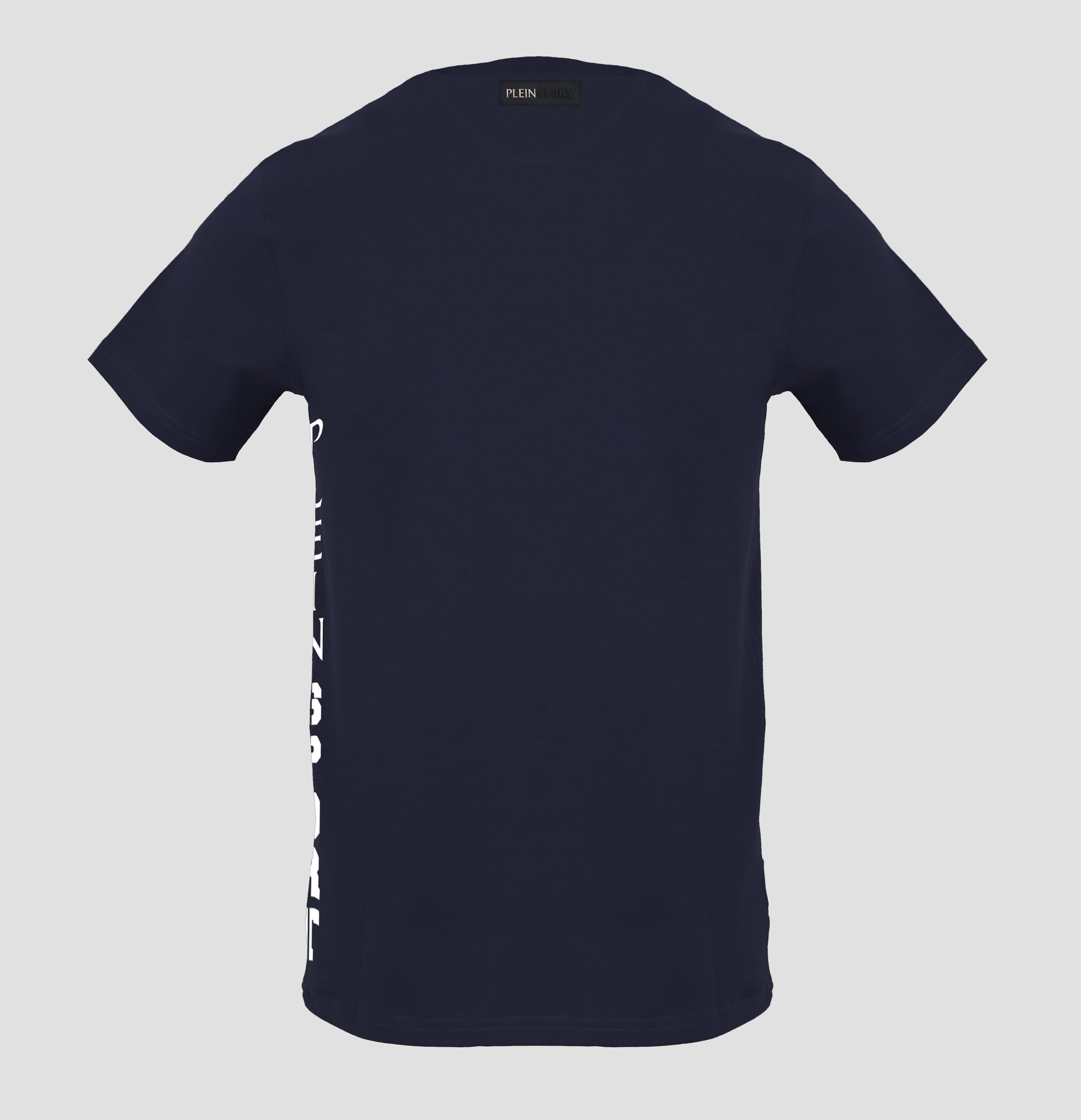 Plein Sport, Navy T-Shirt With Unique Side Insignia