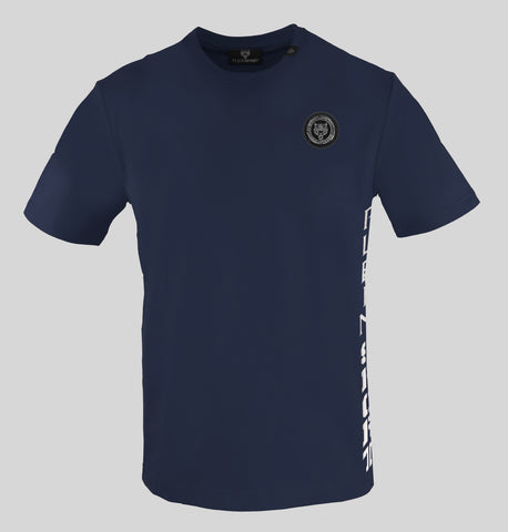 Plein Sport, Navy T-Shirt With Unique Side Insignia