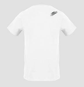 Plein Sport, Logo Patch Cotton  White T-Shirt