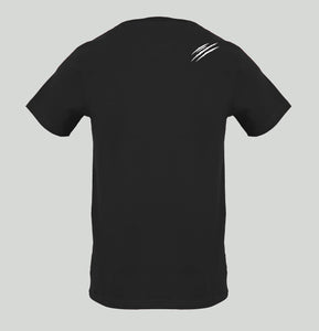 Plein Sport, Logo Patch Cotton  Black T-Shirt