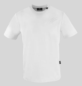 Plein Sport, White T-Shirt With A Tiger Scratch
