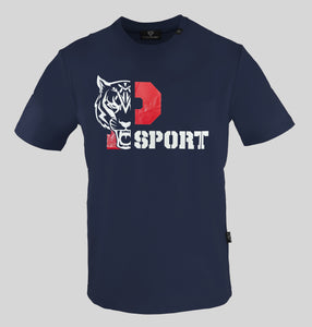 Plein Sport, Navy T-Shirt With A Combined Design