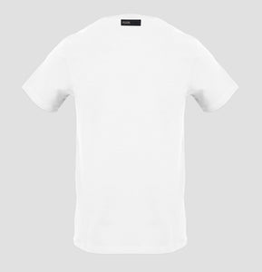 Plein Sport, Basic White T-Shirt With A Small Tiger Logo