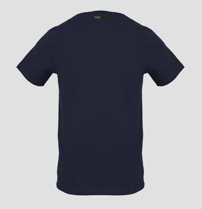 Plein Sport, Basic Navy T-Shirt With A Small Tiger Logo