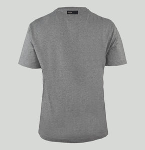 Plein Sport, Basic Grey T-Shirt With A Small Tiger Logo