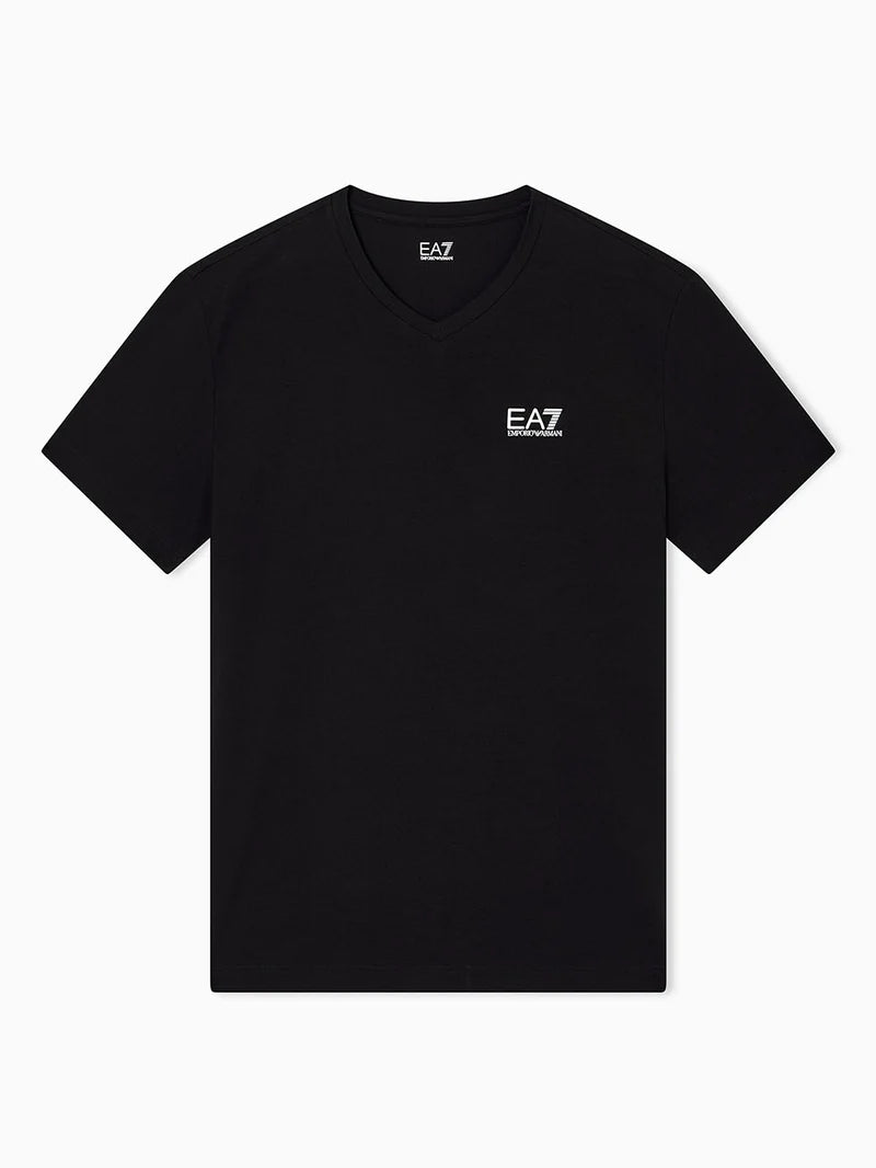 Emporio Armani, Core Identity Stretch Cotton jersey Black T-shirt