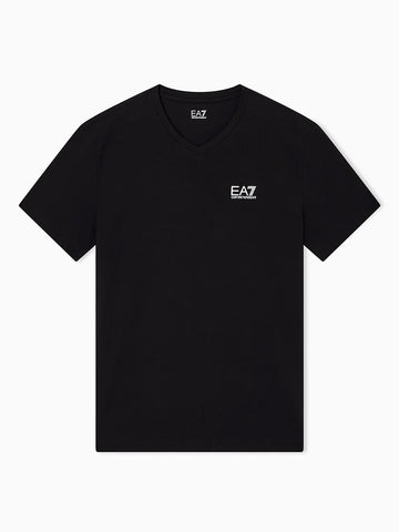 Emporio Armani, Core Identity Stretch Cotton jersey Black T-shirt
